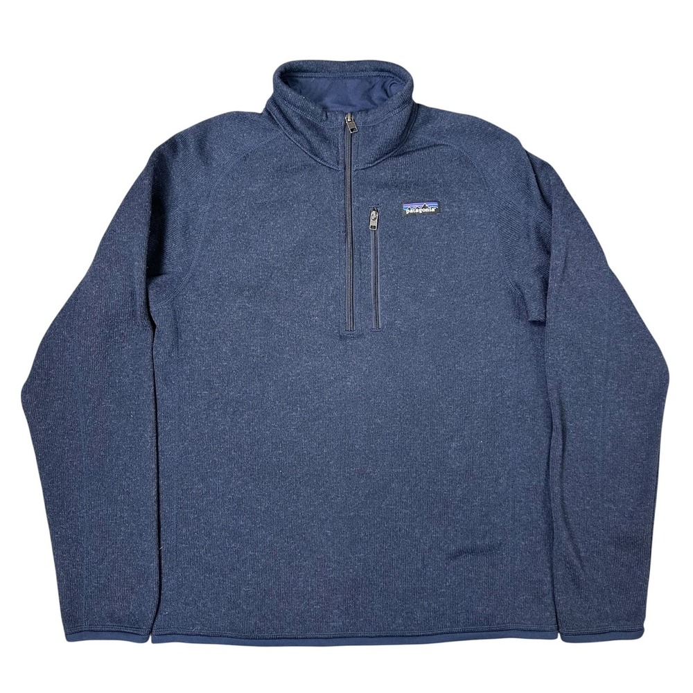 Patagonia Better Sweater 1/4 Zip Pullover Mens Small Blue Fleece 25523